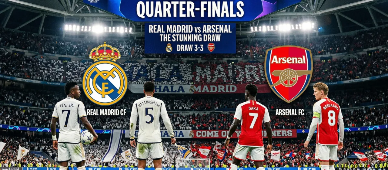 Champions League Quarter-Finals: Real Madrid vs Arsenal Headlines Stunning Draw