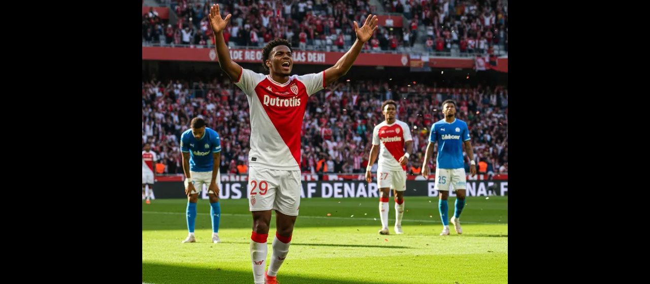 Balogun Scores as Monaco Beats Marseille 2-1